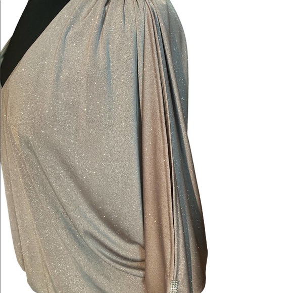 MSK v neck sparkle cold shoulder night out dress - Picture 3 of 5